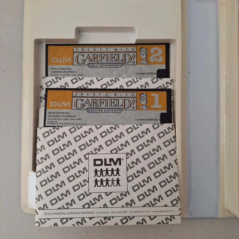Vintage: 1987 - Create With Garfield - Deluxe Edition - Apple Computer Software